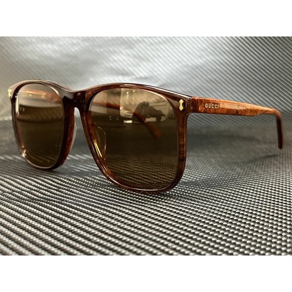 Gucci Men's Brown 57mm Sunglasses - Picture 1 of 4